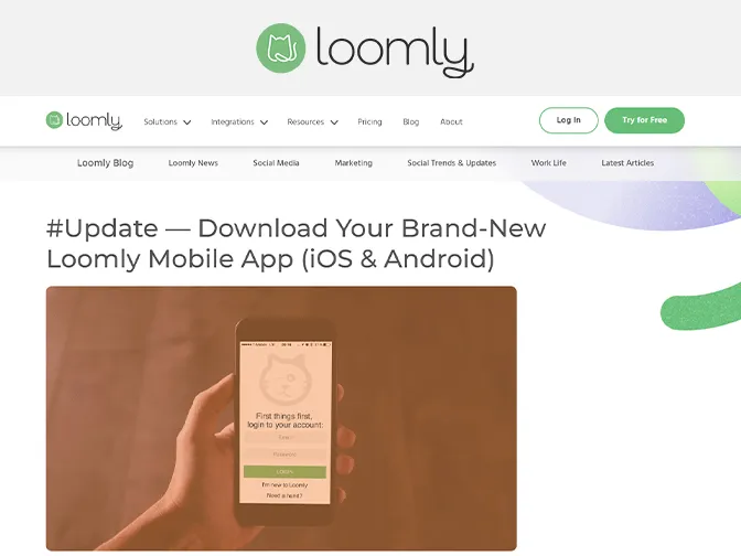 Loomly (Web, iOS, Android)