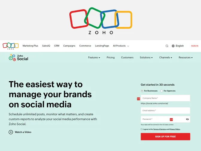 Zoho Social